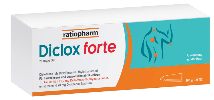 Diclox forte 20 mg/g Gel, 100 g