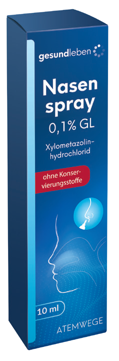 Gesundleben Nasenspray 0,1 % GL ohne Konservierungsstoffe, 10 ml